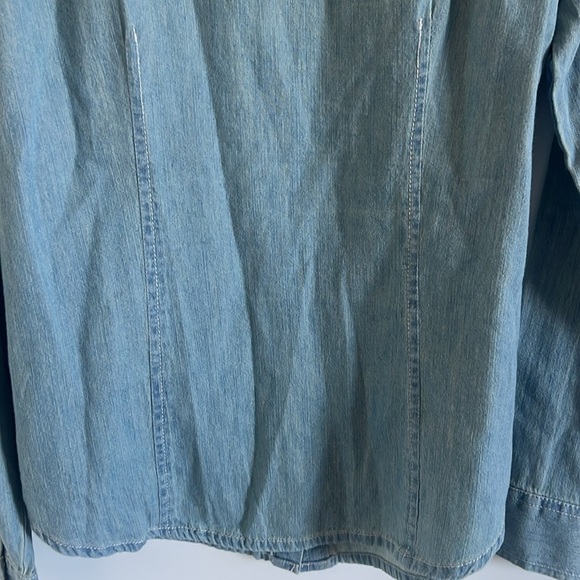 Nine West Vintage America Jean Shirt Size XS Button Down - Picture 5 of 8
